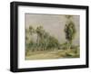 Rural Road Near Louvecienne, 1895-Pierre-Auguste Renoir-Framed Giclee Print