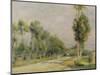 Rural Road Near Louvecienne, 1895-Pierre-Auguste Renoir-Mounted Giclee Print