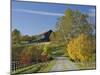 Rural Road Through Bluegrass in Autumn Near Lexington, Kentucky, USA-Adam Jones-Mounted Photographic Print