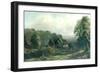 Rural Scene with Two Figures and Abbey-Walter Linsley Meegan-Framed Giclee Print