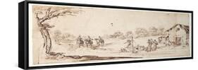 Rural Scene-Johann Wilhelm Baur-Framed Stretched Canvas