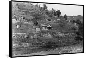 Rural School and Shanties-Lewis Wickes Hine-Framed Stretched Canvas