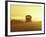 Rural School Bus Driving Along Dusty Country Road, Oregon, USA-William Sutton-Framed Photographic Print