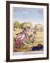 Rural Sports or a Pleasant Way of Making Hay, 1814-Thomas Rowlandson-Framed Giclee Print