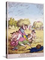 Rural Sports or a Pleasant Way of Making Hay, 1814-Thomas Rowlandson-Stretched Canvas