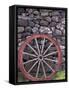 Rural Stone Wall and Wheel, Kilmuir, Isle of Skye, Scotland-Gavriel Jecan-Framed Stretched Canvas