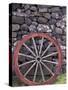 Rural Stone Wall and Wheel, Kilmuir, Isle of Skye, Scotland-Gavriel Jecan-Stretched Canvas