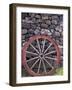 Rural Stone Wall and Wheel, Kilmuir, Isle of Skye, Scotland-Gavriel Jecan-Framed Photographic Print