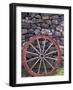 Rural Stone Wall and Wheel, Kilmuir, Isle of Skye, Scotland-Gavriel Jecan-Framed Photographic Print