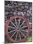 Rural Stone Wall and Wheel, Kilmuir, Isle of Skye, Scotland-Gavriel Jecan-Mounted Photographic Print