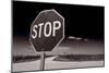 Rural Stop Sign BW-Steve Gadomski-Mounted Photographic Print