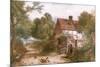 Rural Surrey Cottage-Myles Birket Foster-Mounted Premium Giclee Print