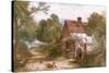 Rural Surrey Cottage-Myles Birket Foster-Stretched Canvas