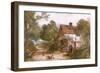 Rural Surrey Cottage-Myles Birket Foster-Framed Art Print