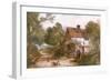 Rural Surrey Cottage-Myles Birket Foster-Framed Art Print