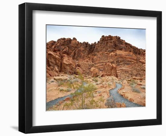 Rural Trail Through Desert-Beathan-Framed Photographic Print
