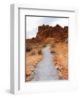 Rural Trail Through Desert-Beathan-Framed Photographic Print