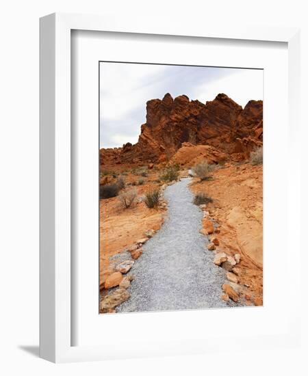 Rural Trail Through Desert-Beathan-Framed Photographic Print