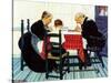 Rural Vacation (or Family Grace)-Norman Rockwell-Stretched Canvas