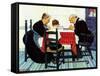 Rural Vacation (or Family Grace)-Norman Rockwell-Framed Stretched Canvas