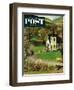 "Rural Wedding" Saturday Evening Post Cover, May 29, 1954-John Clymer-Framed Giclee Print