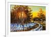 Rural Winter Landscape-balaikin2009-Framed Art Print