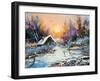 Rural Winter Landscape-balaikin2009-Framed Art Print