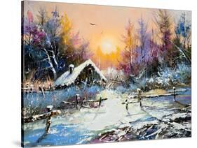 Rural Winter Landscape-balaikin2009-Stretched Canvas