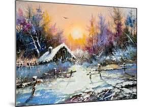 Rural Winter Landscape-balaikin2009-Mounted Art Print