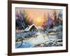 Rural Winter Landscape-balaikin2009-Framed Art Print