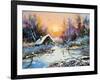 Rural Winter Landscape-balaikin2009-Framed Art Print