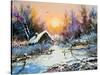 Rural Winter Landscape-balaikin2009-Stretched Canvas