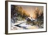 Rural Winter Landscape-balaikin2009-Framed Art Print