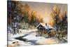 Rural Winter Landscape-balaikin2009-Stretched Canvas