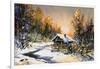 Rural Winter Landscape-balaikin2009-Framed Art Print