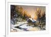 Rural Winter Landscape-balaikin2009-Framed Art Print