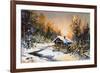 Rural Winter Landscape-balaikin2009-Framed Art Print