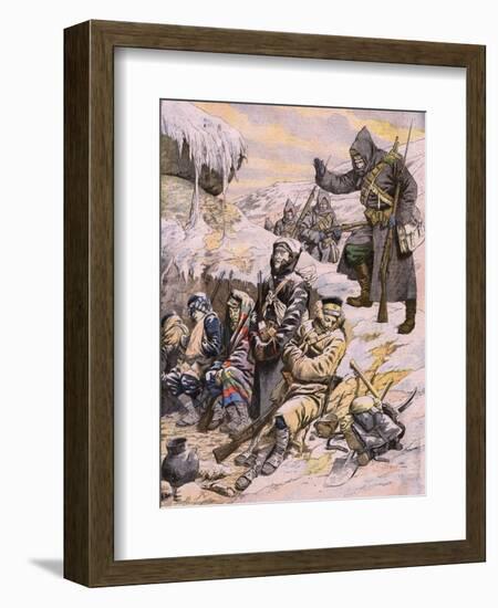 Rus, Jap War: Frozen Russ-null-Framed Art Print