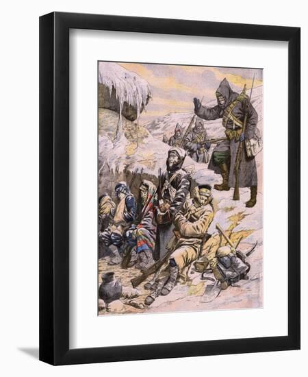 Rus, Jap War: Frozen Russ-null-Framed Art Print