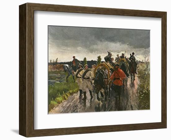 Rus, Jap War- Supplies-Theodor Rocholl-Framed Art Print