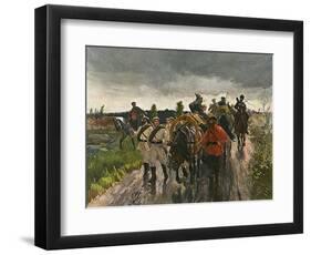 Rus, Jap War- Supplies-Theodor Rocholl-Framed Art Print