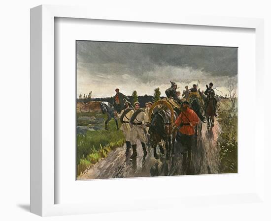 Rus, Jap War- Supplies-Theodor Rocholl-Framed Art Print