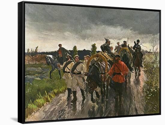 Rus, Jap War- Supplies-Theodor Rocholl-Framed Stretched Canvas