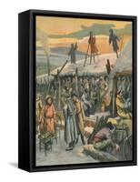 Rus-Jap War, Trenches-null-Framed Stretched Canvas