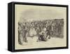 Rush at the Suez Station-Godefroy Durand-Framed Stretched Canvas
