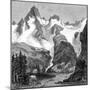 Rush Creek Glacier, on the Eastern Slopes of the Sierra Nevada, California, USA, 1875-null-Mounted Giclee Print