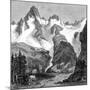 Rush Creek Glacier, on the Eastern Slopes of the Sierra Nevada, California, USA, 1875-null-Mounted Giclee Print