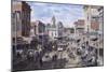 Rush Hour: Los Angeles, Spring St. Looking North-Stanton Manolakas-Mounted Giclee Print