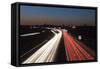 Rush Hour on the A8 Autobahn, Stuttgart, Baden Wurttemberg, Germany, Europe-Markus Lange-Framed Stretched Canvas