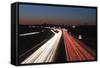 Rush Hour on the A8 Autobahn, Stuttgart, Baden Wurttemberg, Germany, Europe-Markus Lange-Framed Stretched Canvas